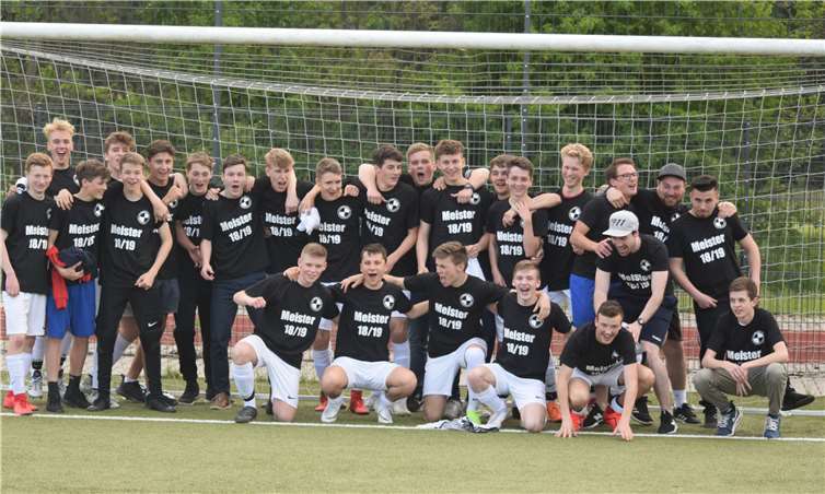 Die Meistermannschaft der B-Jugend von Hertha Buschhoven.Foto: privat