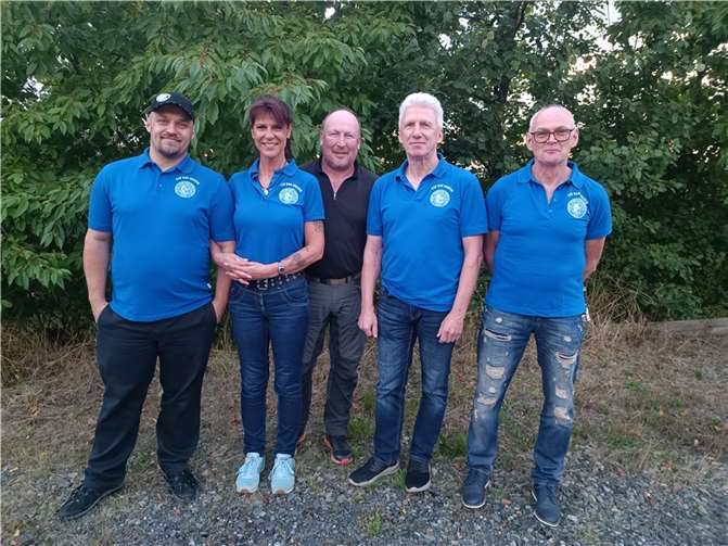 Die Meistermannschaft des SSV Bad Breisig: Markus Strang, Michaela Gröff, Markus Krey, Thomas Pieper und Otto Sonnenberg (v.l.). Foto: SSV / M. Strang