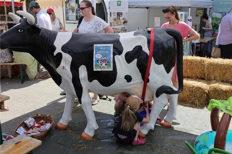 Die „Melkkuh“ zog große und kleine Gäste an.
