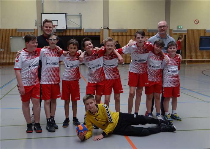 Die Merler D-Jugend Handballer. Privat