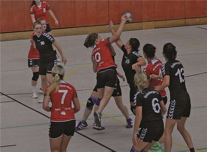 Die Merler Damenhandballerinnen kämpften im Spiel gegen die Godesberger Mannschaft, konnten das Spiel jedoch nicht für sich entscheiden. Privat
