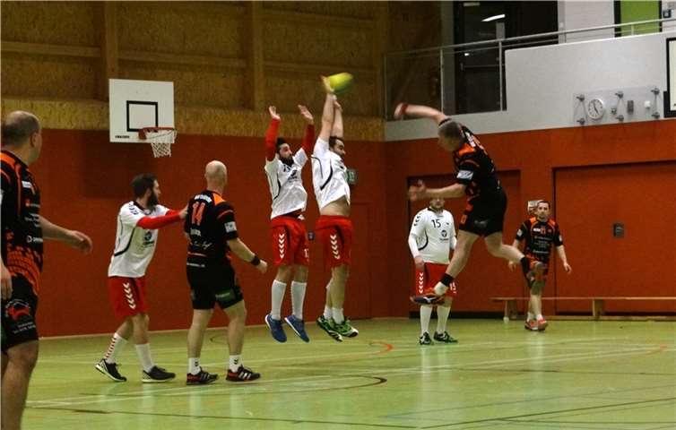 Die Merler Herren konnten in eigener Halle einen knappen Sieg verbuchen.privat