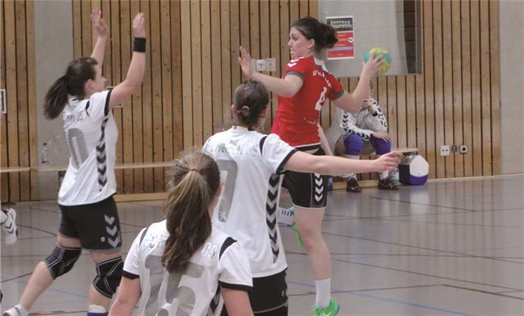 Die Merlerinnen kämpften und sicherten sich zwei wichtige Punkte. privat