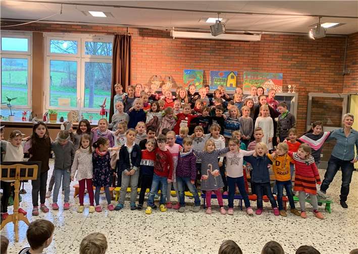 Die Merzbacher Chorkehlchen.Foto: Katholische Grundschule Merzbach