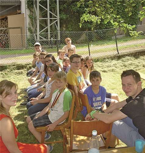 Die Messdiener bei der sprichwörtlichen „Reise nach Jerusalem“.Privat