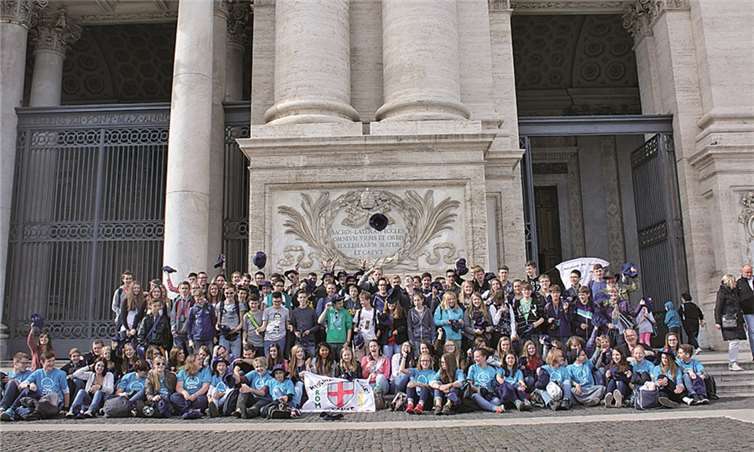 Die Messdiener hatten viel Spaß in „Bella roma“. Privat