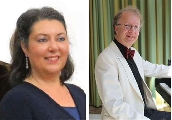 Die Mezzo-Sopranistin Simone Garnier und ihr Klavierbegleiter Norbert Henß. Quelle: privat