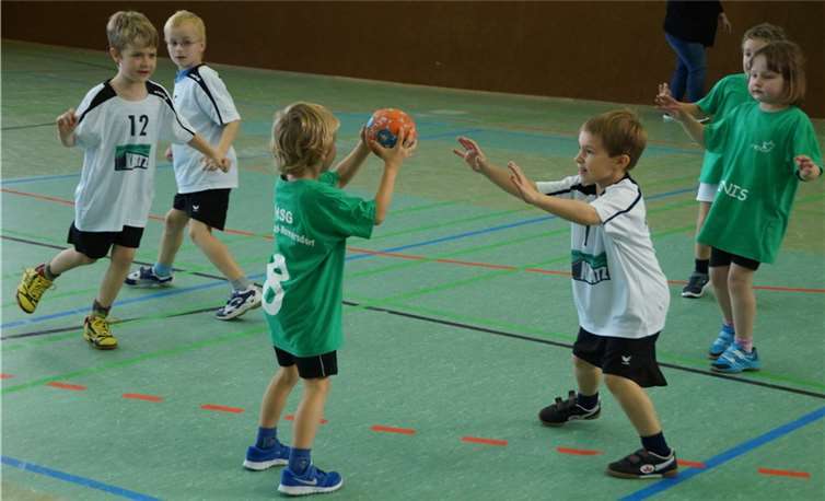 Die Minis hatten viel Spaß beim Spielefest. privat