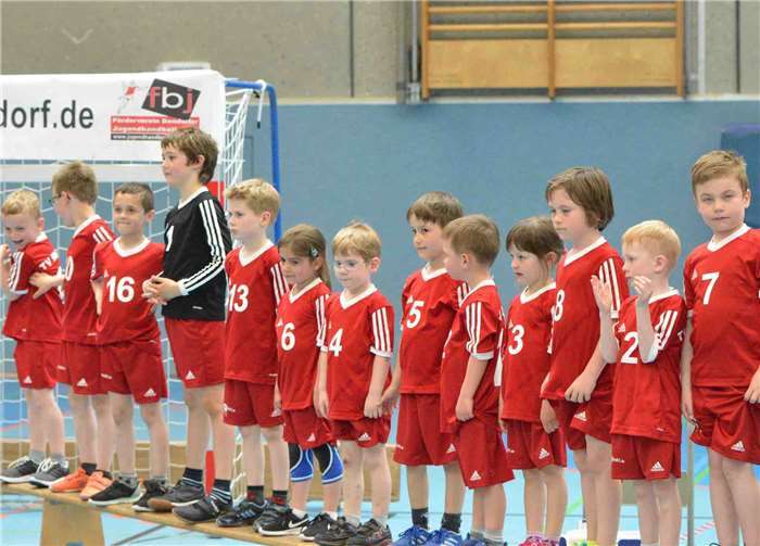 Die Minis traten bei ihrem letzten gemeinsamen Turnier an. Jürgen Ising