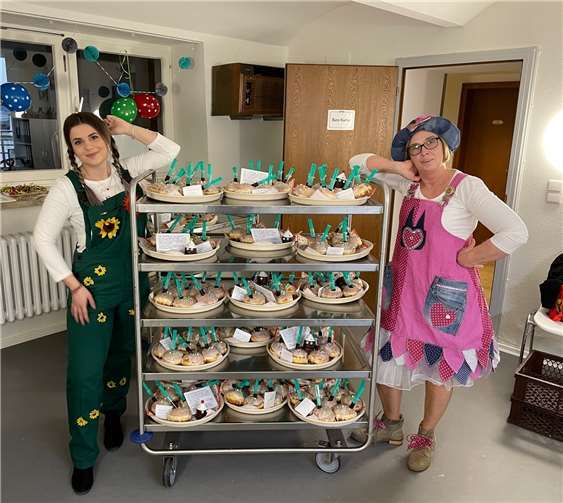 Die Mitarbeiter der BDH-Klinik bekamen einen jecken Gruß aus der Küche. Foto: BDH-Klinik Vallendar