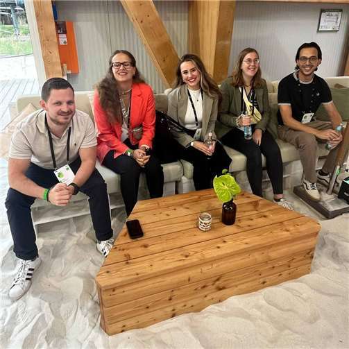 Die Mitarbeiter der Kreisverwaltung bei ihrem Besuch der KGSt in Berlin.  Foto: Kreisverwaltung MYK