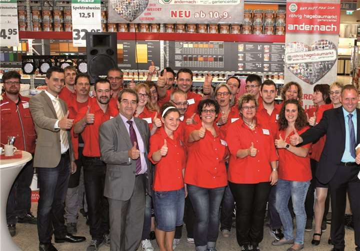 Die Mitarbeiter des neuen röhrig-hagebaumarktes in Andernach laden zu einer großen „Dankeschön-Aktion“ an diesem Samstag, den 8. November von 9 bis 18 Uhr ein. privat