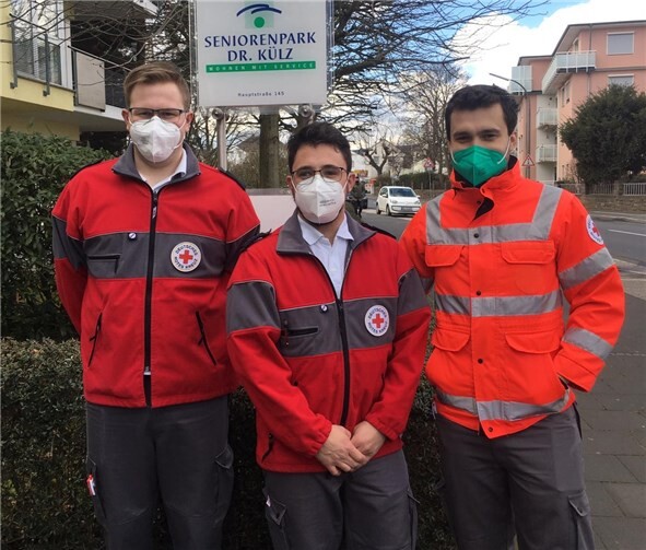 Die Mitarbeiter vom Deutschen Roten Kreuz aus Ahrweiler.