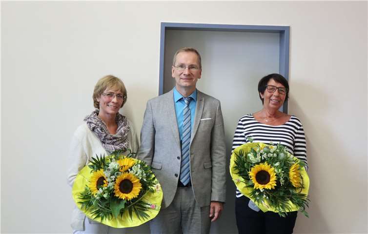 Die Mitarbeiterinnen freuten sich über die nette Geste. Foto: privat