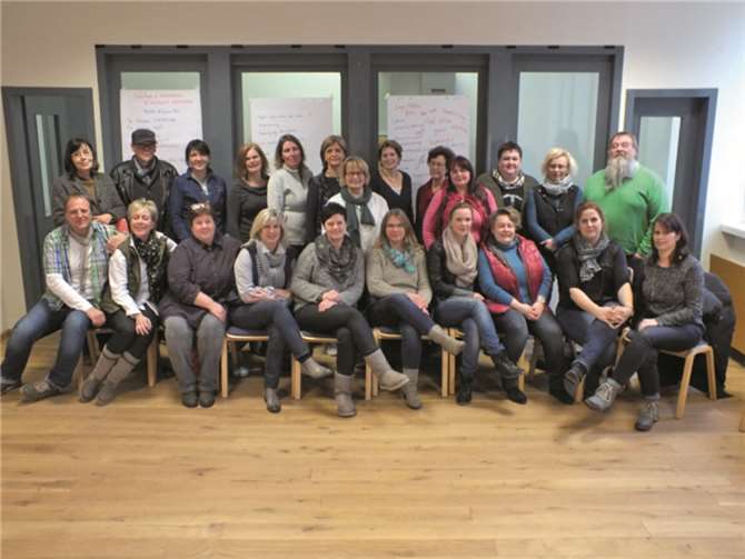 Die Mitarbeiterinnen und Mitarbeiter der „PEB“ (Persönlichkeit, Erziehung, Bildung) Betreuungsstandorte trafen sich zu einer Klausur. privat