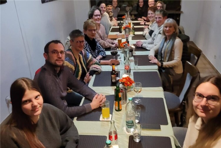 Die Mitglieder der Abteilung Aerobic verbrachten einen geselligen Abend außerhalb der Sporthalle.Foto: privat