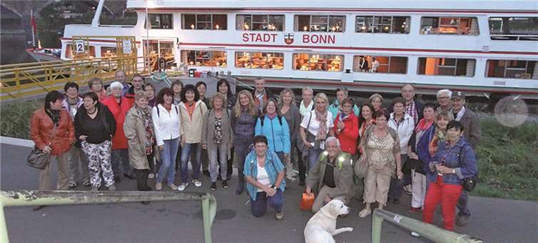 Die Mitglieder der Gymnastik-Riege während ihres Tagesausfluges. Privat