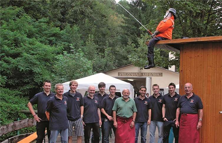Die Mitglieder der Kreuzberger Löschgruppe hießen ihre Gäste am Spritzenhaus im Sahrbachtal willkommen. SES