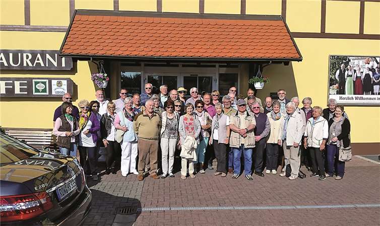 Die Mitglieder der Musikkapelle Leimersdorf hatten im Rhöner Land viel Spaß.privat