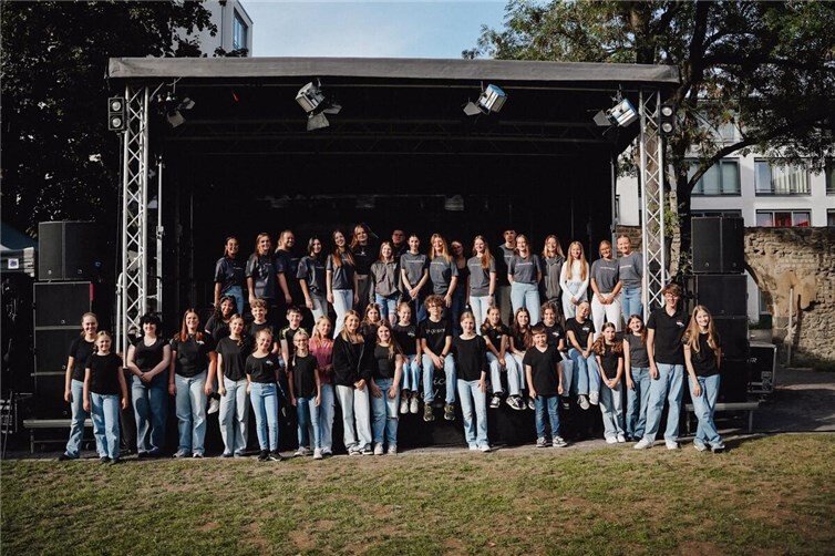 Die Mitglieder der Pellenz Musical School bei der Andernacher Kulturnacht.  Foto: privat