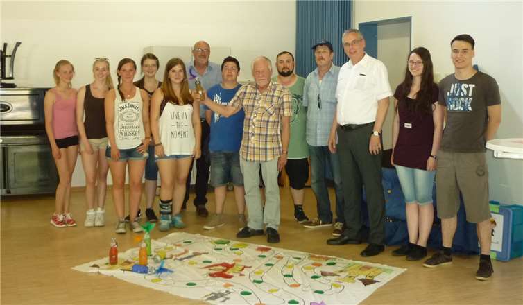 Die Mitglieder der SPD Adenau zeigten sich beeindruckt von dem Engagement der vielen Helfer. privat