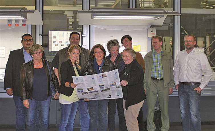 Die Mitglieder der Werbegemeinschaft „Remagen mag ich“ e.V. warfen im Krupp Medienzentrum einen spannenden Blick hinter die Kulissen der Zeitungsproduktion.Daniel Stoffel