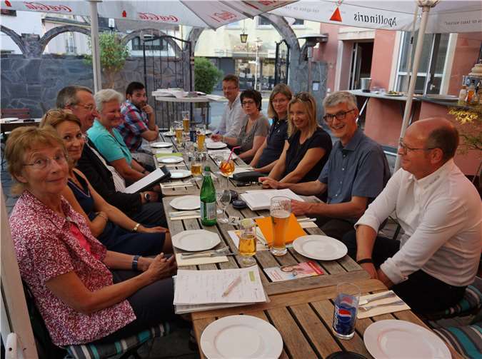 Die Mitglieder der Werbegemeinschaft beim jüngsten Aktivtisch in der Osteria Giorgio.Foto: ROB