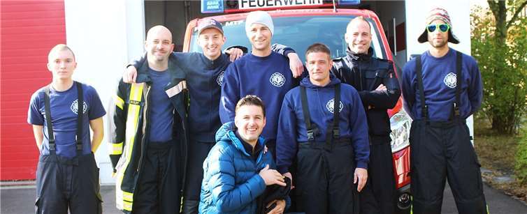 Die Mitglieder der Wormersdorfer Löschgruppe. privat