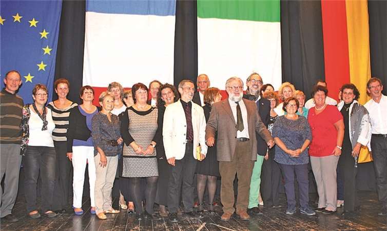 Die Mitglieder der drei Partnerschaftskomitees ermöglichten das gelungene, trinationale Treffen. Gemeinde Wachtberg