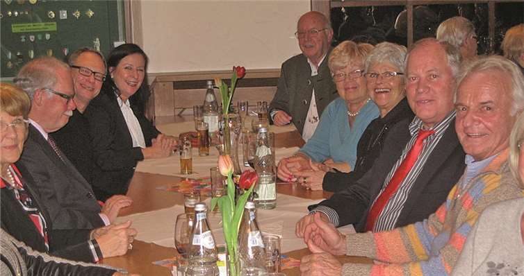 Die Mitglieder des Brauchtumsvereins trafen sich zum geselligen Neujahrsempfang. privat