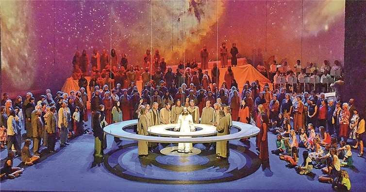 Die Mitglieder des Bürgervereins Unkel besuchten die Jubiläums-Passionsspiele in Erl und waren begeistert. Peter Kitzbichler/Passionsspiele Erl