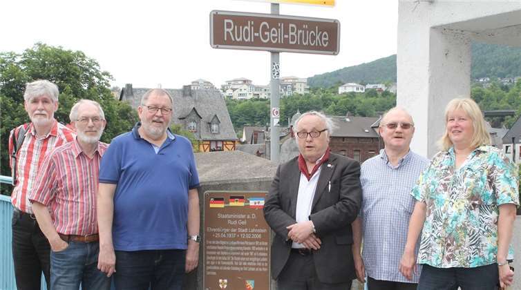 Die Mitglieder des CDA besuchten die „Rudi-Geil-Brücke“. privat