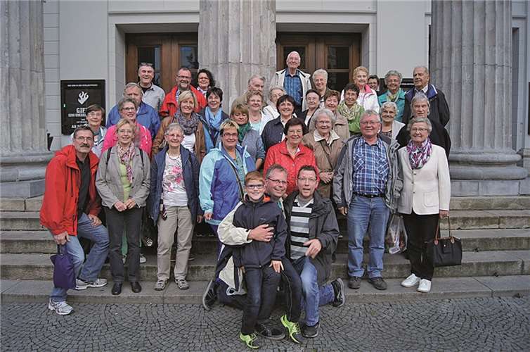 Die Mitglieder des Kirchenchors bei Ihrem Ausflug nach Aachen. privat