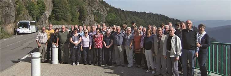 Die Mitglieder des MGV Unterhaltung Niederlützingen bei ihrer Vereinsfahrt.Privat