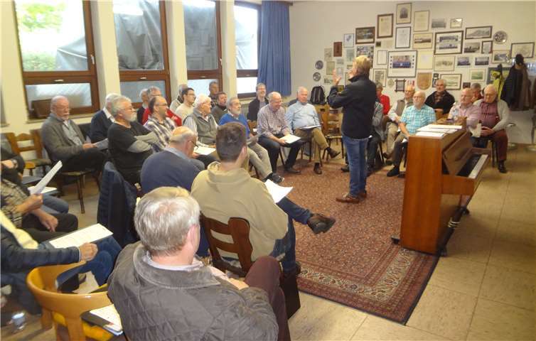 Die Mitglieder des Männerchors Bachem proben auf hohem Niveau.Foto: privat