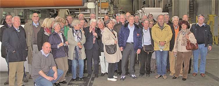 Die Mitglieder des Meckenheimer Bürgervereins im Werke Neumühl. privat