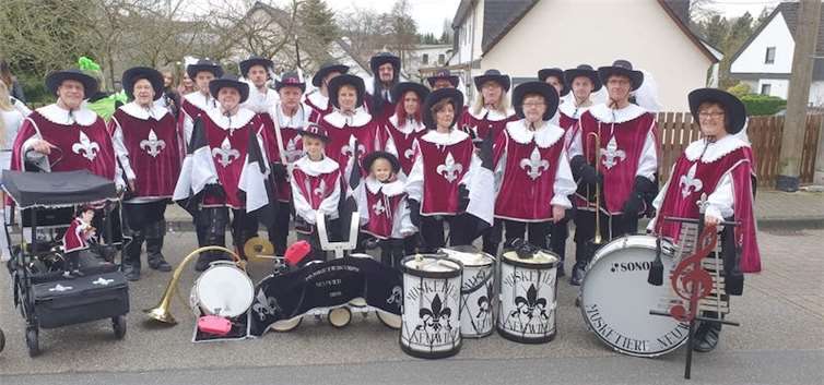 Die Mitglieder des Musketiercorps Neuwied.Foto: privat