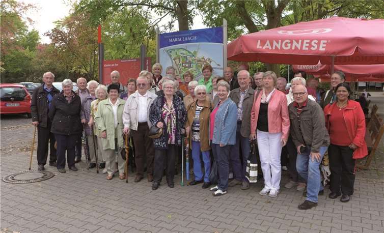 Die Mitglieder des Sozial- und Kulturförderkreises hatten Freude am Besuch des Klosters Maria Laach. privat