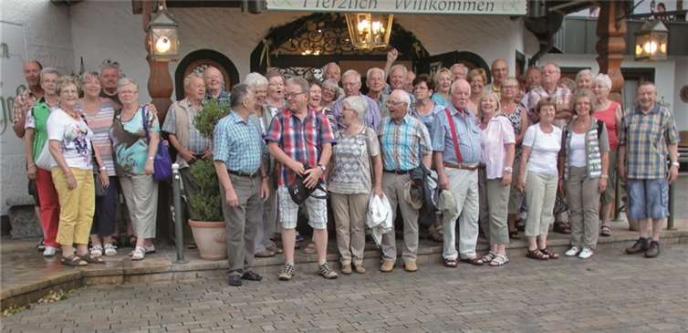 Die Mitglieder des VDK Ortsverbandes auf ihrer Mehrtagestour zum Rupertihof nach Ainring.privat