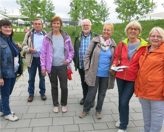 Die Mitglieder des Vereins Plus/ Minus 60 auf der Bundesgartenschau.Foto: privat