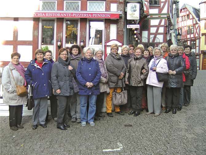 Die Mitglieder des deutschen Hausfrauen-Bundes Bendorf bei ihrem Tagesausflug. Privat