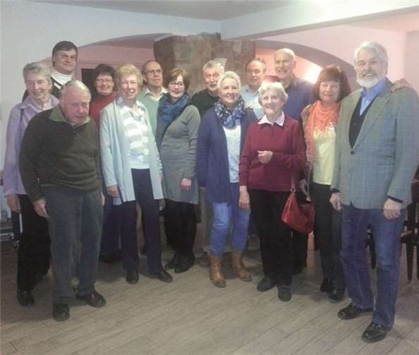 Die Mitglieder trafen sich wieder zum gemeinsamen Fischessen.privat