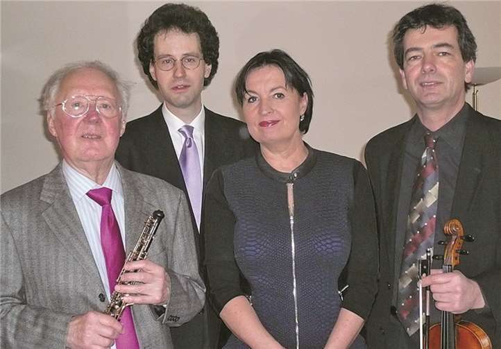 Die Mitwirkenden (v.li.): Klaus Büschler, Thomas Schwarz, Susanna Frank und Robert Mang. privat