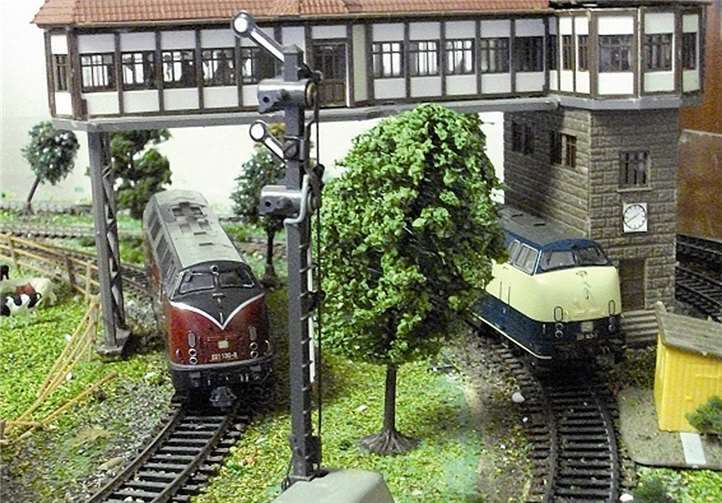 Die Modelleisenbahner zeigen Modellanlagen in verschiedenen Baugrößen.privat