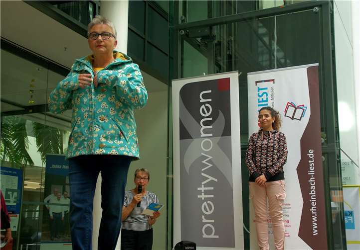 Die Models auf dem Laufsteg.Privat