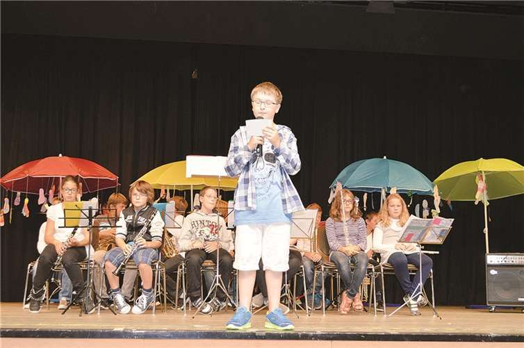 Die Moderation erfolgte durch die Fünftklässler.