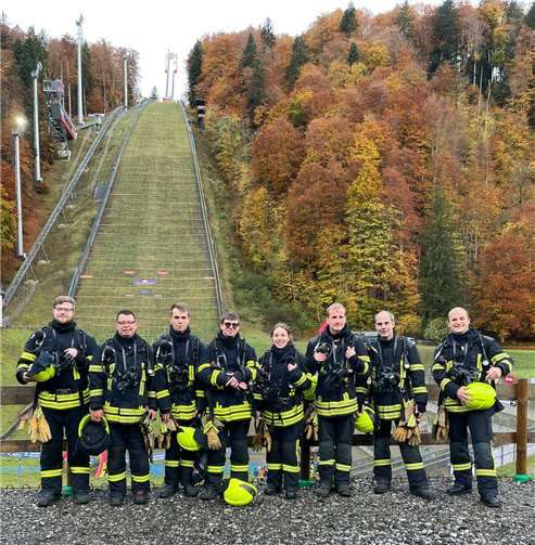 Die Moselaner vor der Schanze in Oberstdorf. Foto: Manuela Monreal