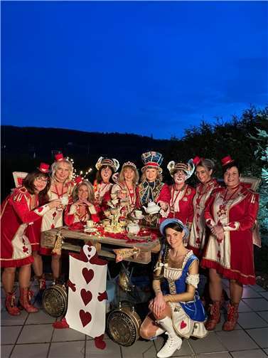 Die Müllemer Möhne im Wunderland belegten den fünften Platz bei der diesjährigen evm-Palettenparty.  Foto: Heike Boos.