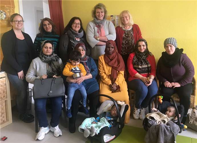 Die Mütter sprachen auch über ihre Erlebnisse und Ängste während der Flucht aus ihrem Heimatland.Foto: Caritas