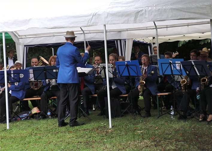 Die Musiker der Stadtsoldaten sorgten für stimmungsvolle Töne.